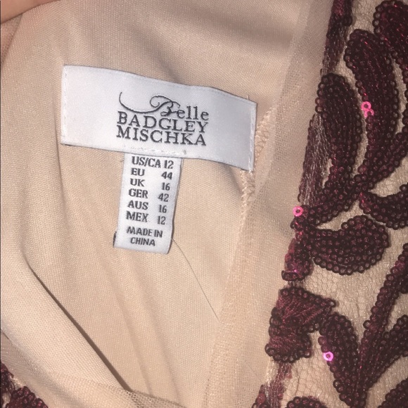 Belle badgley mischka cranberry dress - Picture 5 of 5